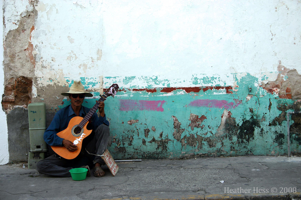 Busking in Downtown Vallarta © Heather Hess