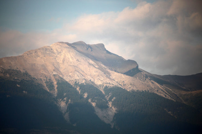 Incredible - It really does look like a First Nations with a headdress Old Man of the Mountain - Jasper