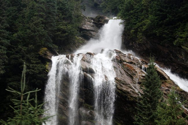 Pyramid Falls - between towns of Valemount & Blue River Pyramid Creek Falls Provincial Park